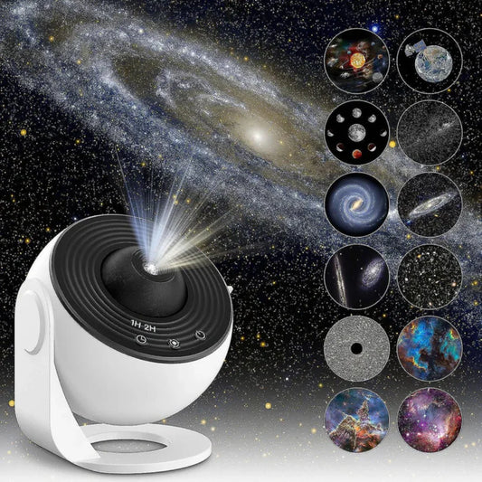 Halo Sterrenhemel Projector LED Tafellamp met 12 Motieven