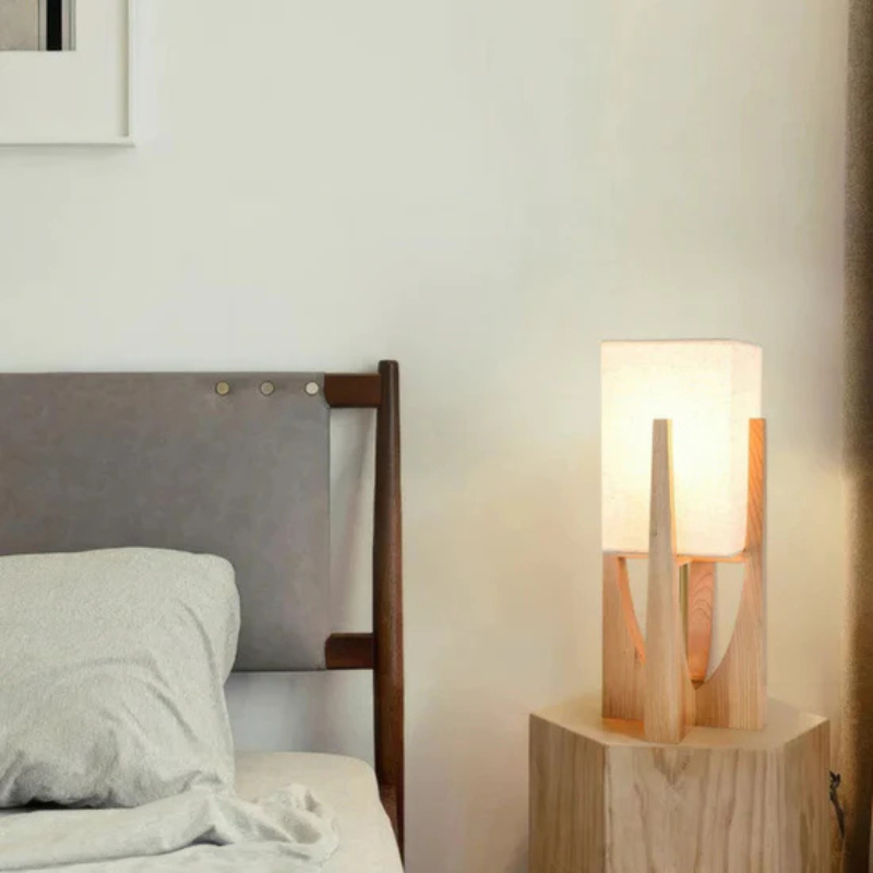 Japanse Stijl Houten Vloer- en Tafellamp