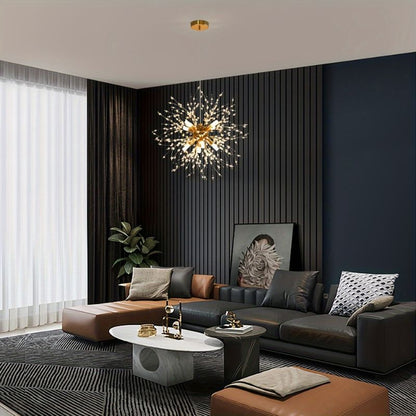 Kristallen Kroonluchter Dandelion Design Goud