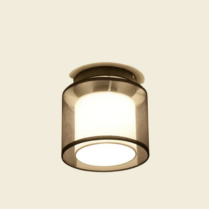 Elegante Plafondlamp met Stoffen Kap