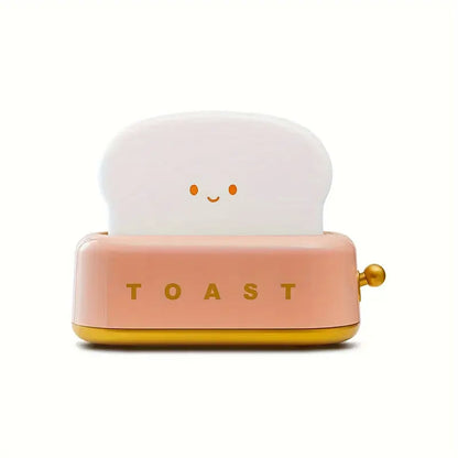 Toaster Vorm LED Nachtlamp – Oplaadbare Tafellamp met Warme Sfeerverlichting