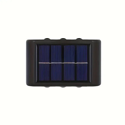 6 LED Solar Buitenlamp – Energiezuinige Wandverlichting voor Tuin en Terras