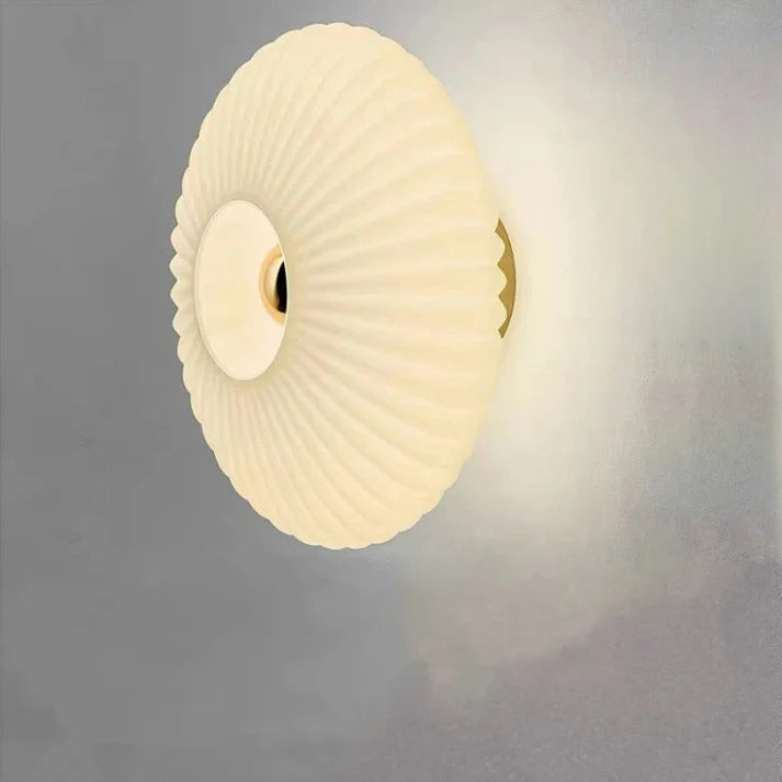 Lichtgevende Golf Glazen LED Wandlamp