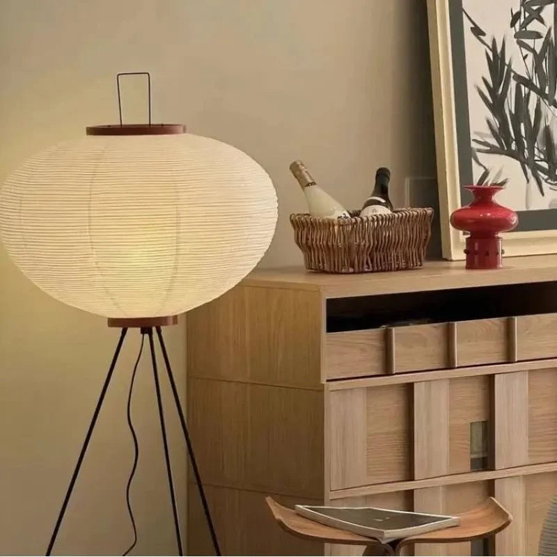 Washi Staande Lamp | Japanse Design met Zachte LED Gloed