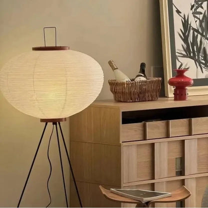 Washi Staande Lamp | Japanse Design met Zachte LED Gloed