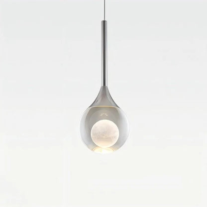 Heldere Glazen Bol Hanglamp met Tijdloze Uitstraling