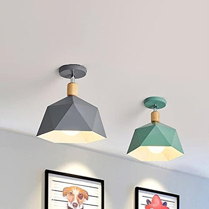 Elegante Eenvoudige Macaron Metalen Plafondlamp