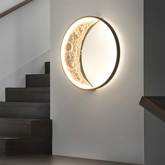 Luna Curve-Waterdichte Maanvorm LED Buiten Wandlamp