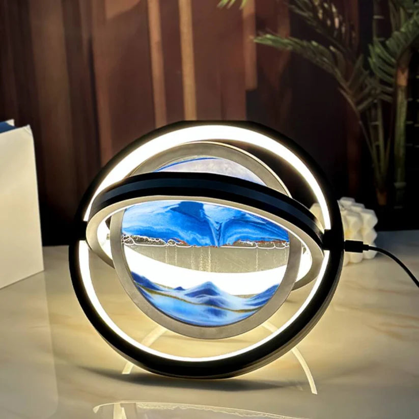 360° LED Tafellamp met Zandkunst