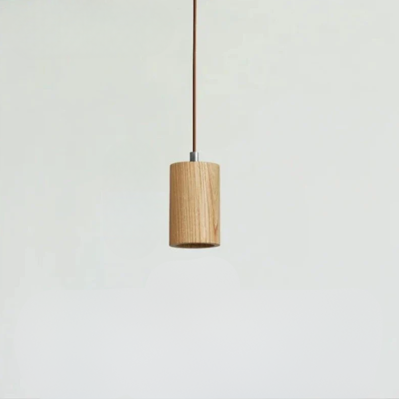 Borealis Glow Scandinavische Houten Hanglamp