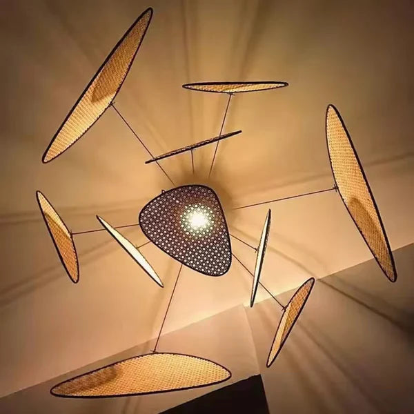 Natuurlijke Ratta Handgeweven Hanglamp