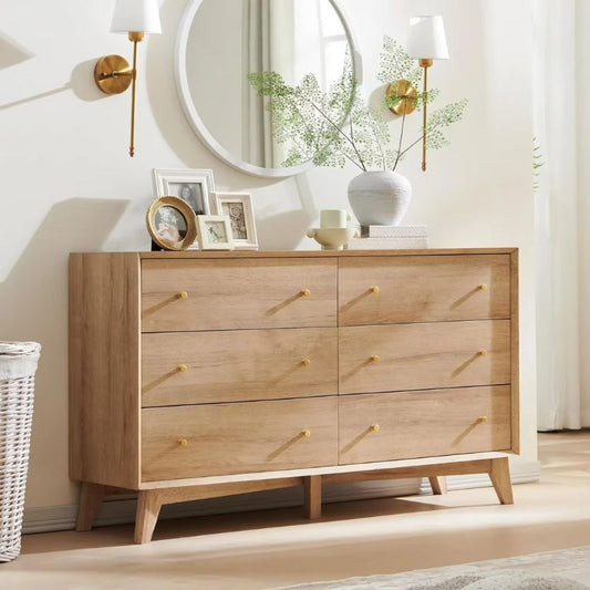 Mid Century Modern 6-Laden Dressoir