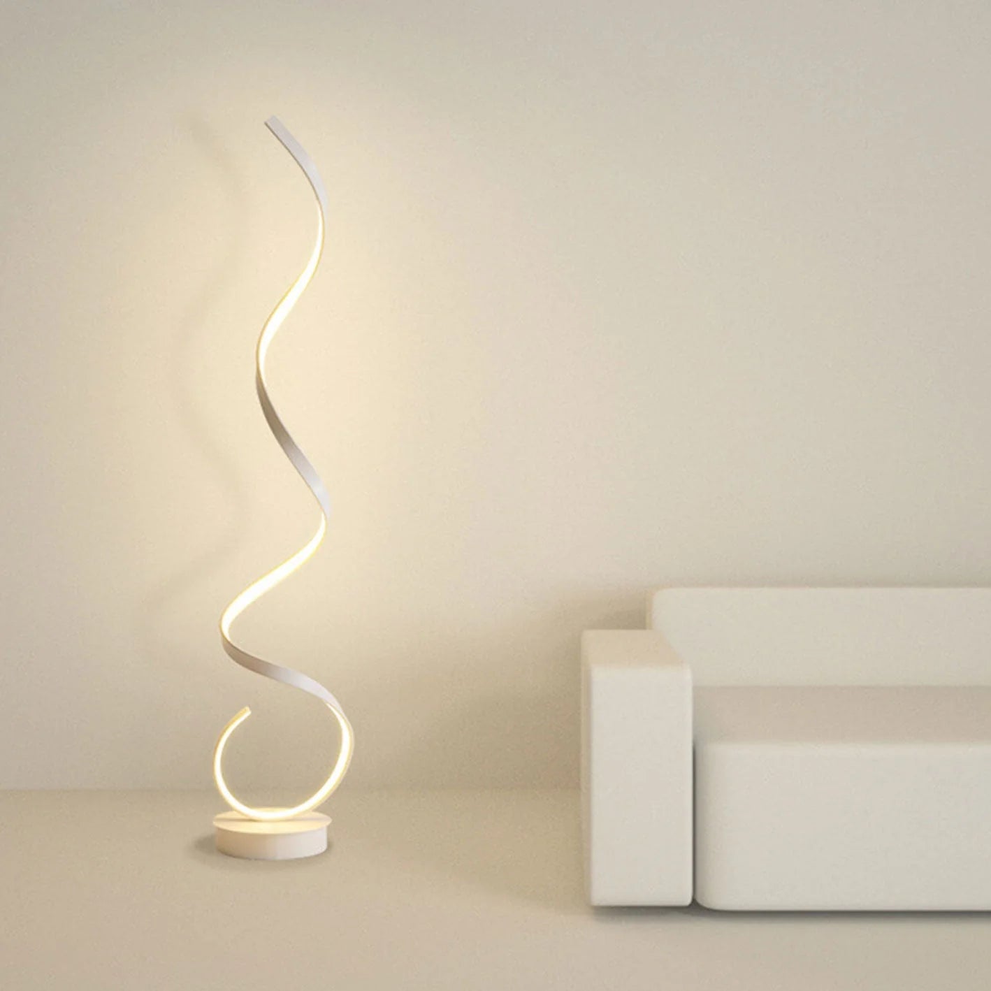 Moderne Creatieve Gedraaide Lijn LED Vloerlamp