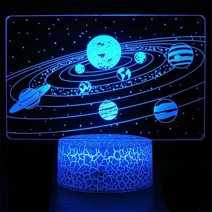 Solar System 7 Kleuren LED Nachtlamp