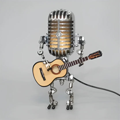 Stijlvolle Omvix Robot Tafellamp met Gitaar