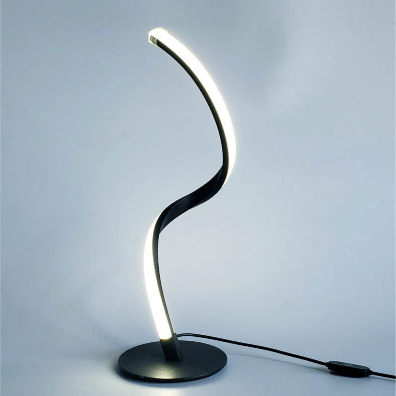 Minimalistische Gebogen LED Tafellamp met Touch Dimbaarheid