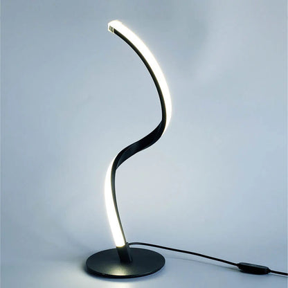 Minimalistische Gebogen LED Tafellamp met Touch Dimbaarheid