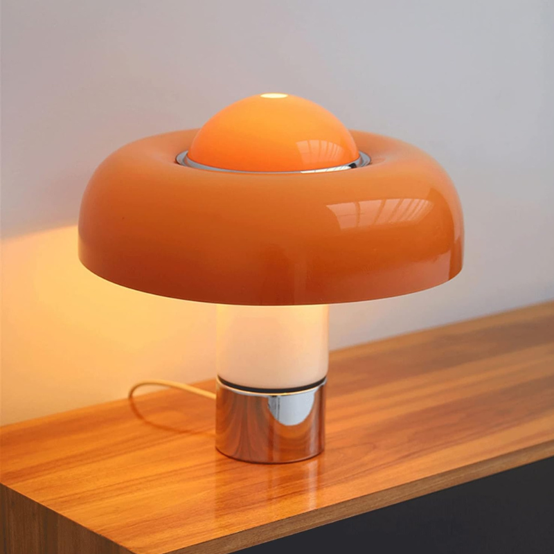 Luxe Italiaans Design Tafellamp met Koperen Accenten
