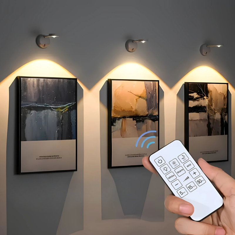Bewegingsgeactiveerde Wandkunst Lamp – Met Instelbare Helderheid