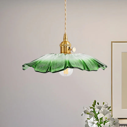 Retro Bloemvorm Glazen Hanglamp