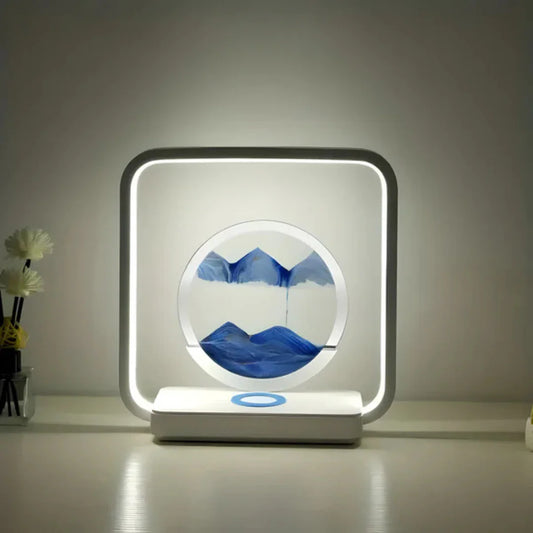 Rustgevende 3D LED Zandstroom Tafellamp