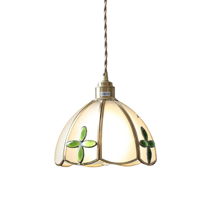 Tiffany Walnoot Touch LED Glas Hanglamp