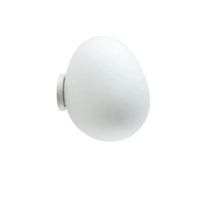 Abby Ovale Glazen Wandlamp met Zachte Gloed