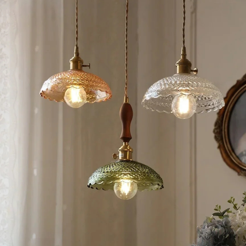 Klassiek Glazen Bloem Hanglamp
