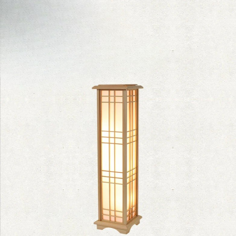 Elegantie & Rust Japanse Houten Vloerlamp