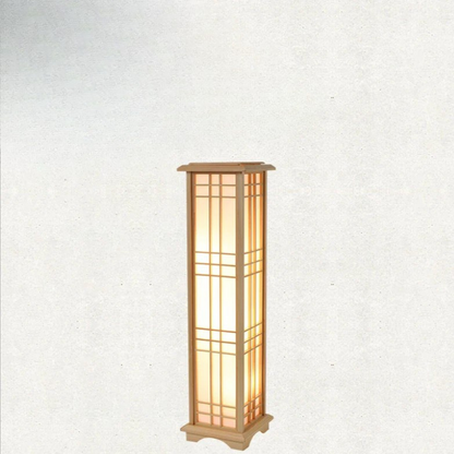 Elegantie & Rust Japanse Houten Vloerlamp
