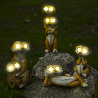Solar Stokstaart Speelse Tuin Beeldlampen
