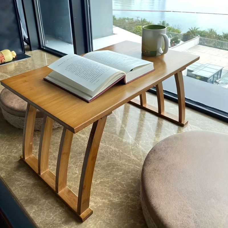 Houten Salontafel met Boogpoten