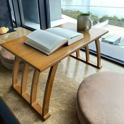 Houten Salontafel met Boogpoten