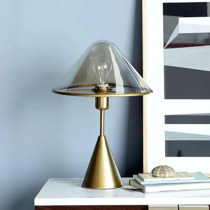 Moderne Jasje Gouden Paddenstoel Tafellamp