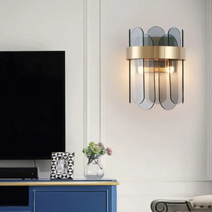 Modern Scandinavisch Handgemaakte Glazen Wandlamp