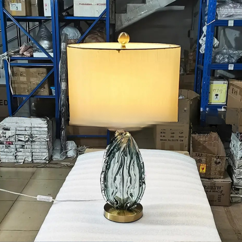 Moderne Stijlvol Oversized Glazen Tafellamp