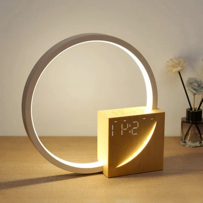 LED Tafellamp met Wekker en USB-Oplader