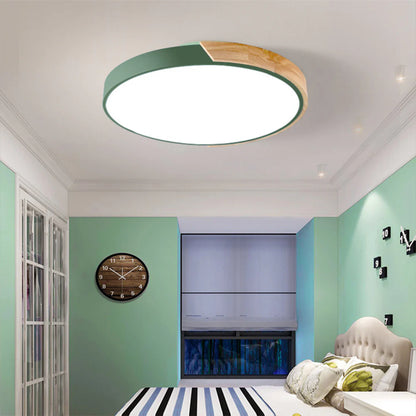 Ronde LED Plafondlamp met Kleuraccent