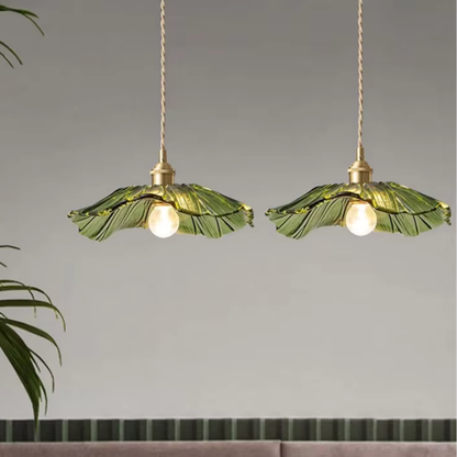 Retro Bloemvorm Glazen Hanglamp
