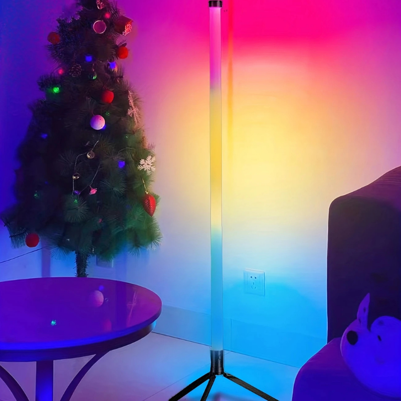 Smart LED Vloerlamp – RGB Muziek Sfeerlamp met App-bediening