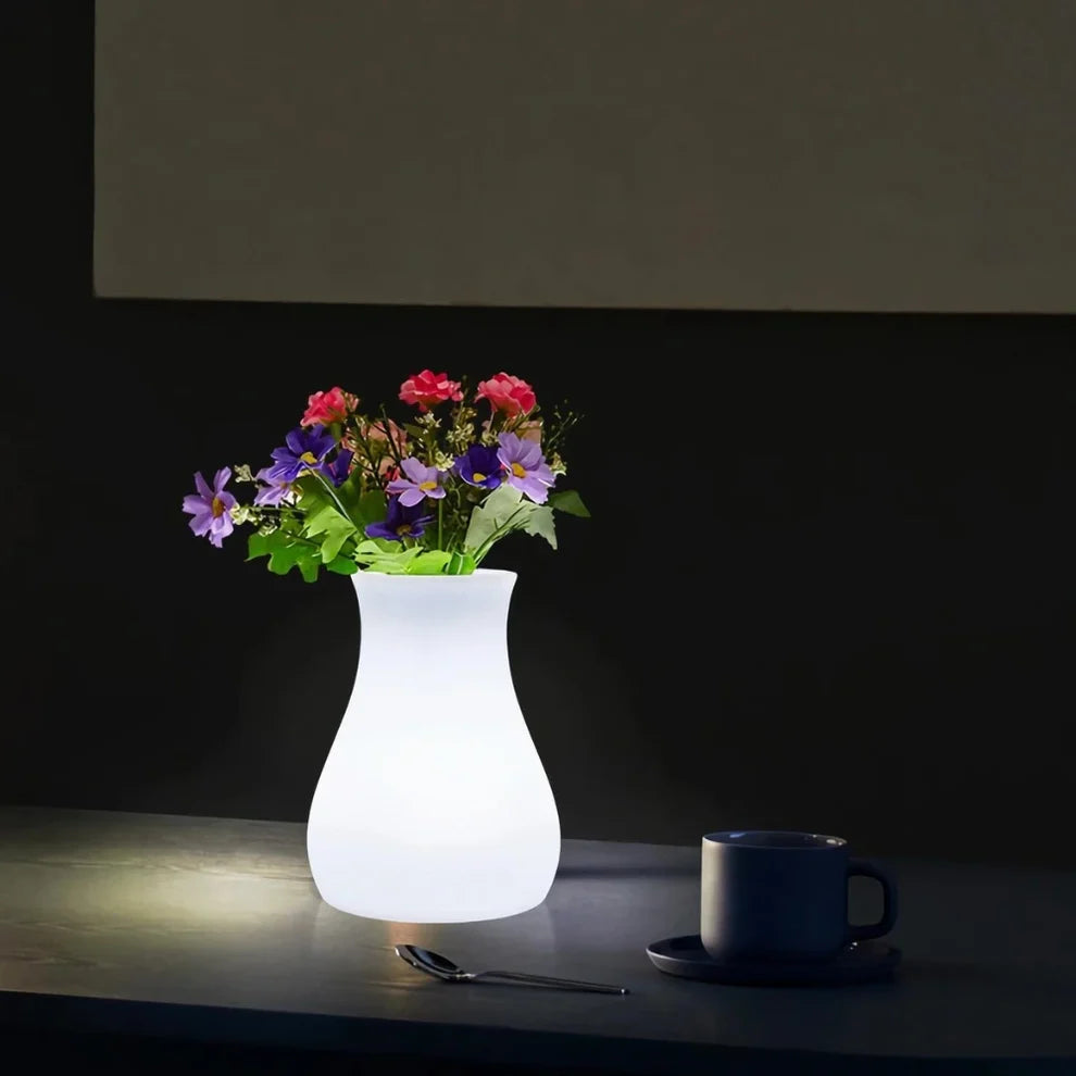 Sfeervolle LED Vaas Verlichting met Bloemaccent