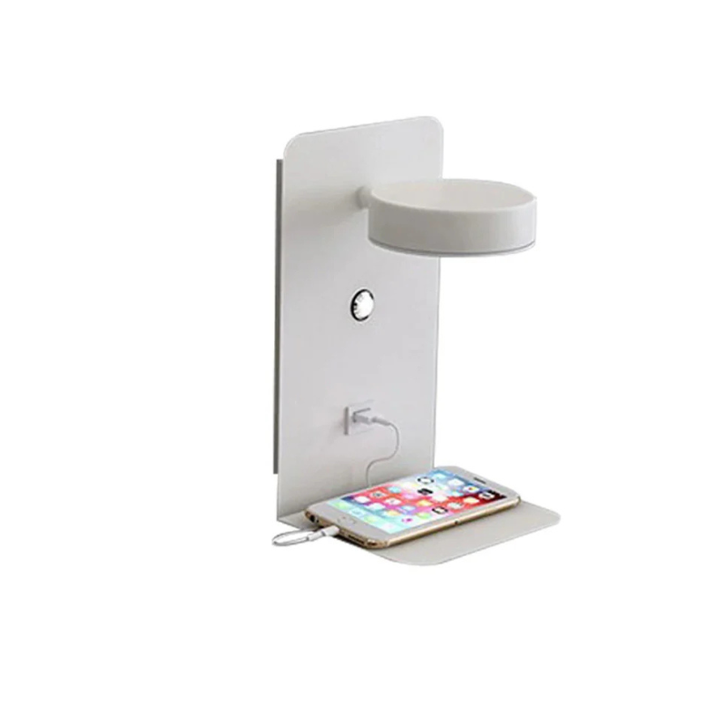 Creatieve Eenvoudige LED  Telefoonoplader Wandlamp