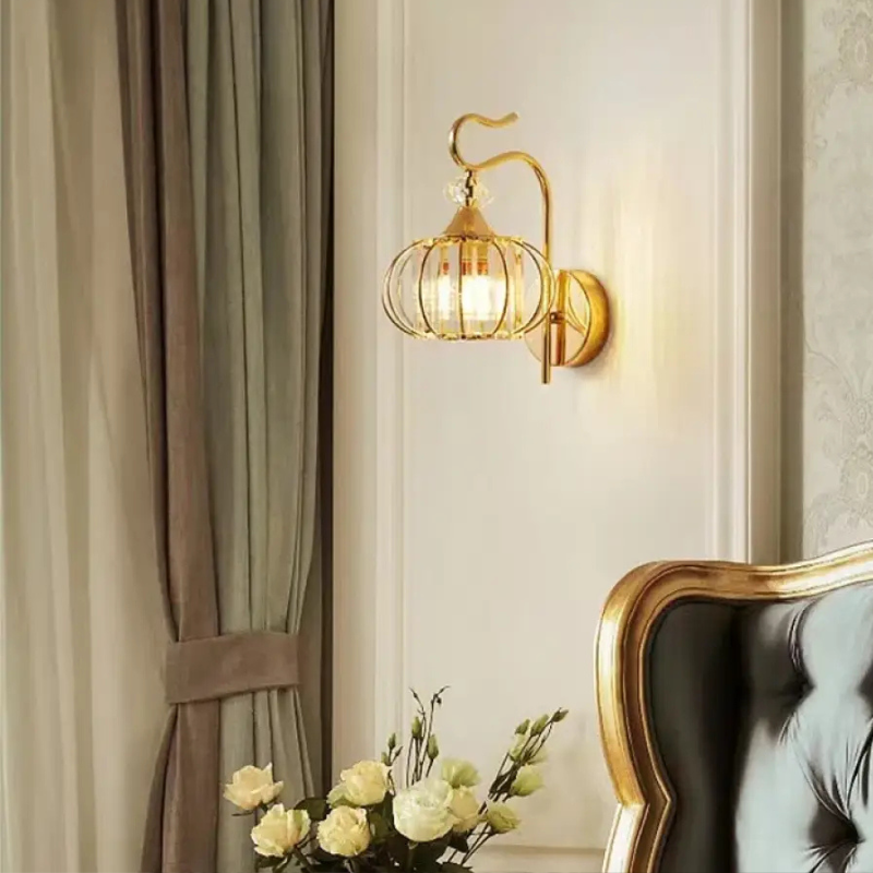 Moderne Scandinavische Luxe Gouden Wandlamp