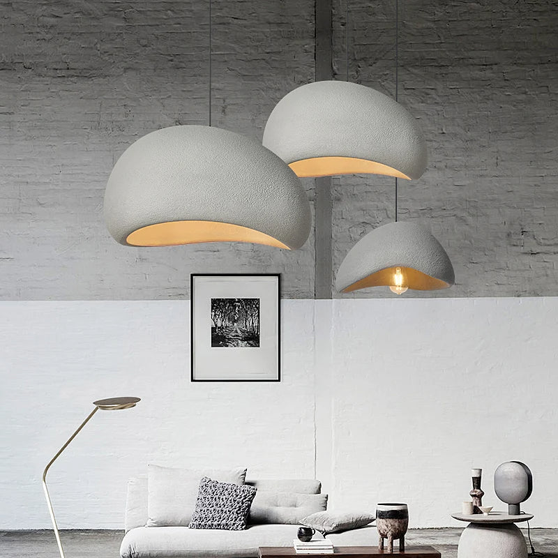 Scandinavische Wabi Sabi Glasvezel Hanglamp
