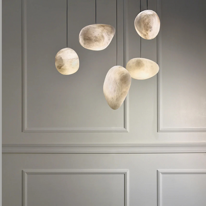 Moderne Albast Natuursteen Hanglamp)