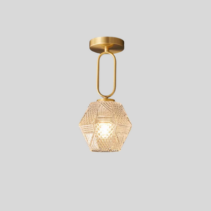 Moderne Gouden Flush Mount Plafondlamp