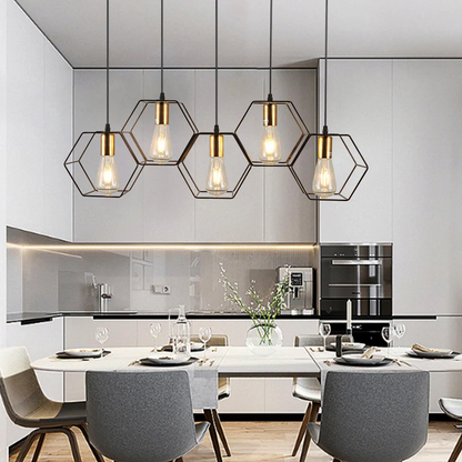 Geometrische Metalen Plafondkroonluchter met Creatief Ontwerp