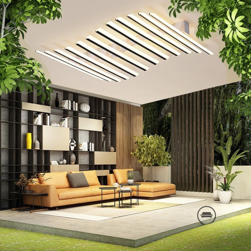 12-Golfen Plafondlamp – Moderne Slimme Lamp met Afstandsbediening en App