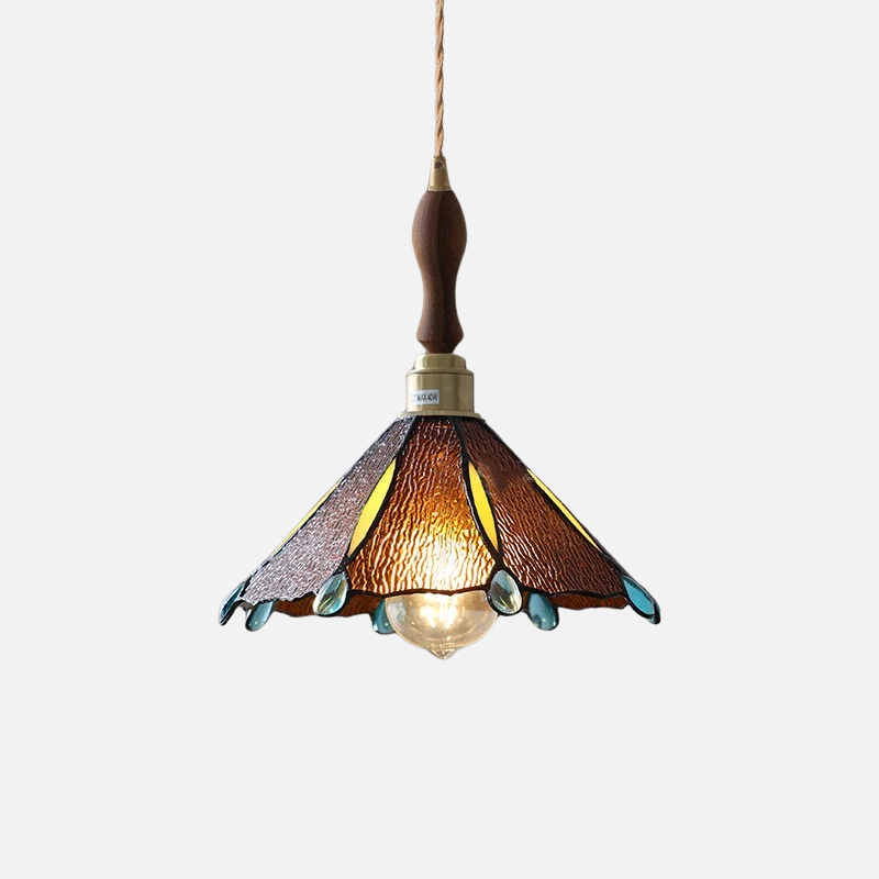 Verstelbare Glazen LED  Hanglamp in Retro Stijl