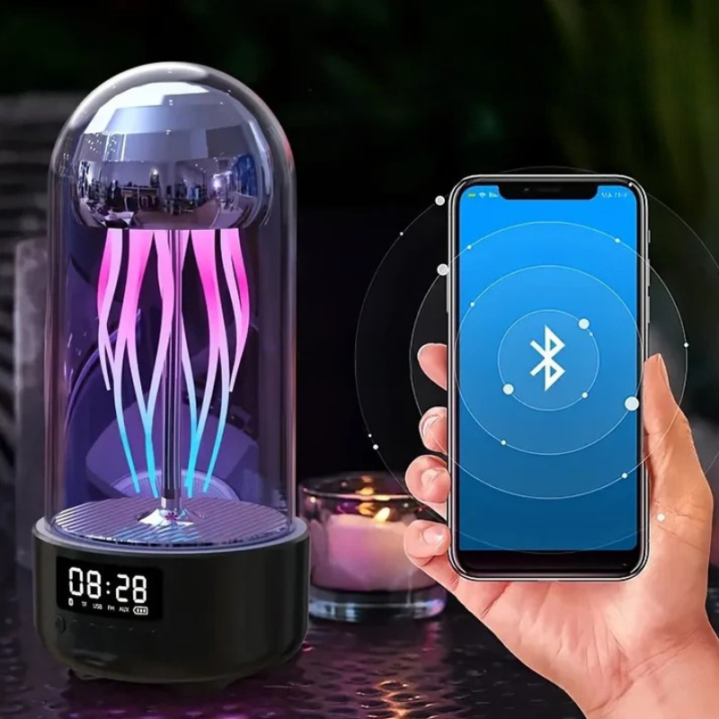 JellyTunes Multifunctioneel Tafellamp, Speaker en Klok